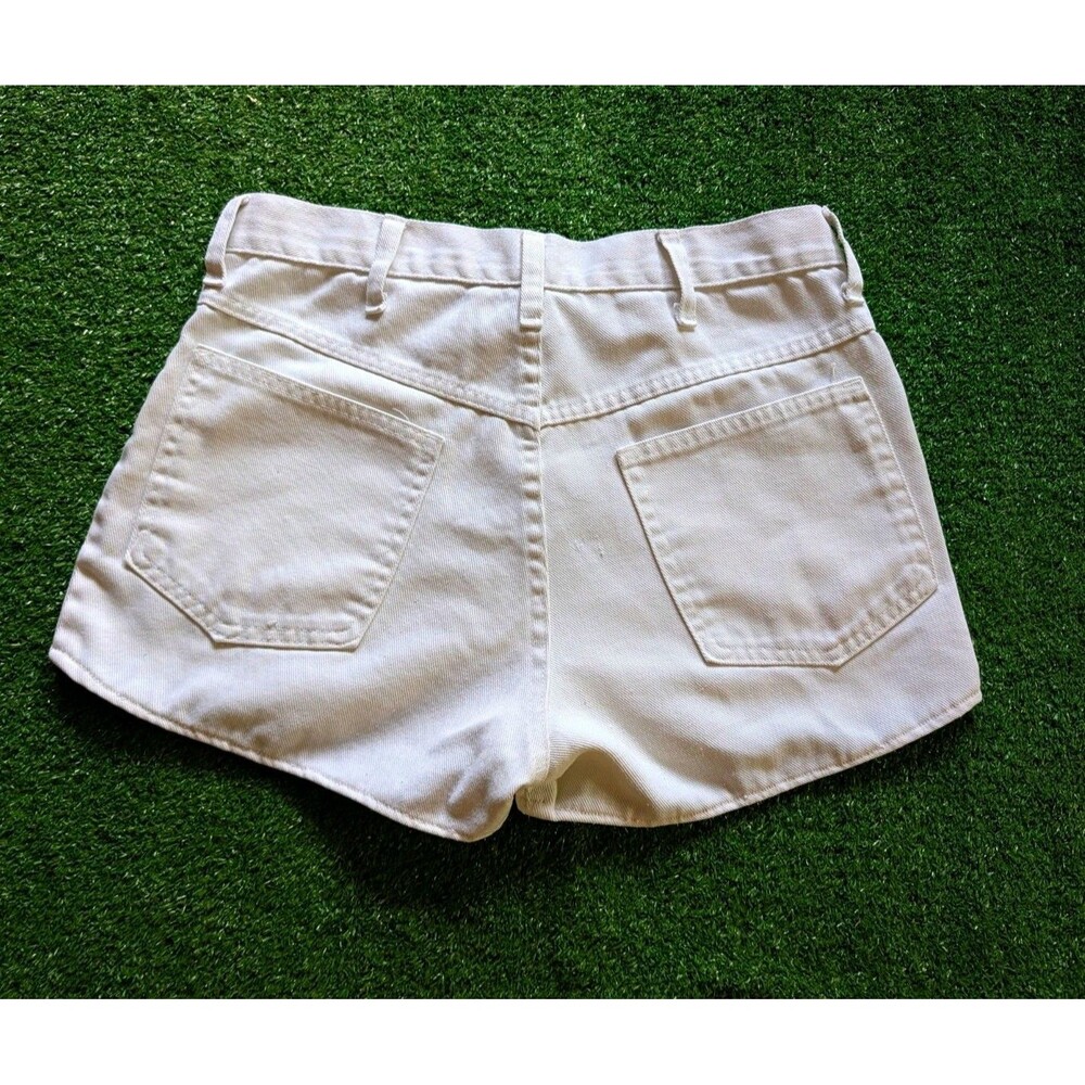 VTG SEARS 70s White Shorts Mid Rise Pockets Sz 29 Mid Rise Put on Shop